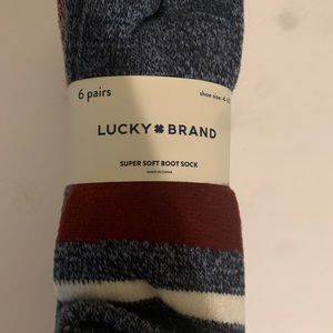LUCKY 🍀 BRAND 6 Pairs Super Soft Boot Socks